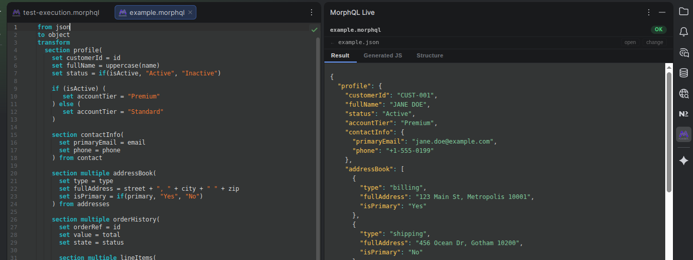 JetBrains Live panel